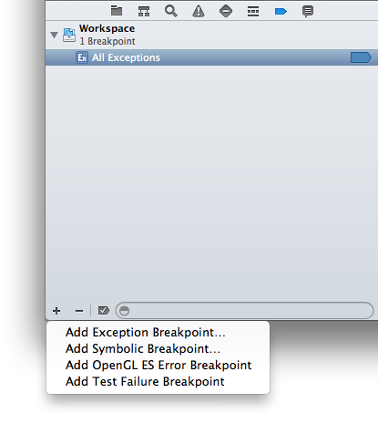 Debug Exception in Xcode